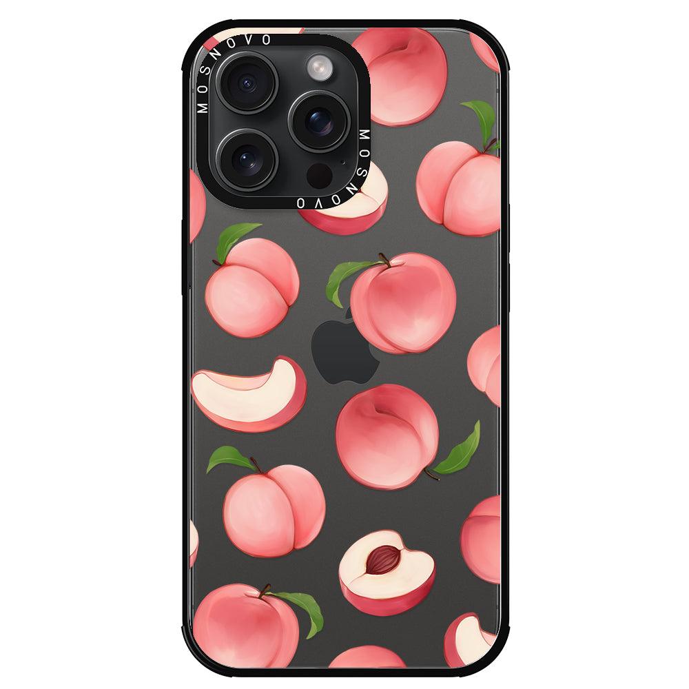 Cute Peach Phone Case - iPhone 15 Pro Max Case - MOSNOVO