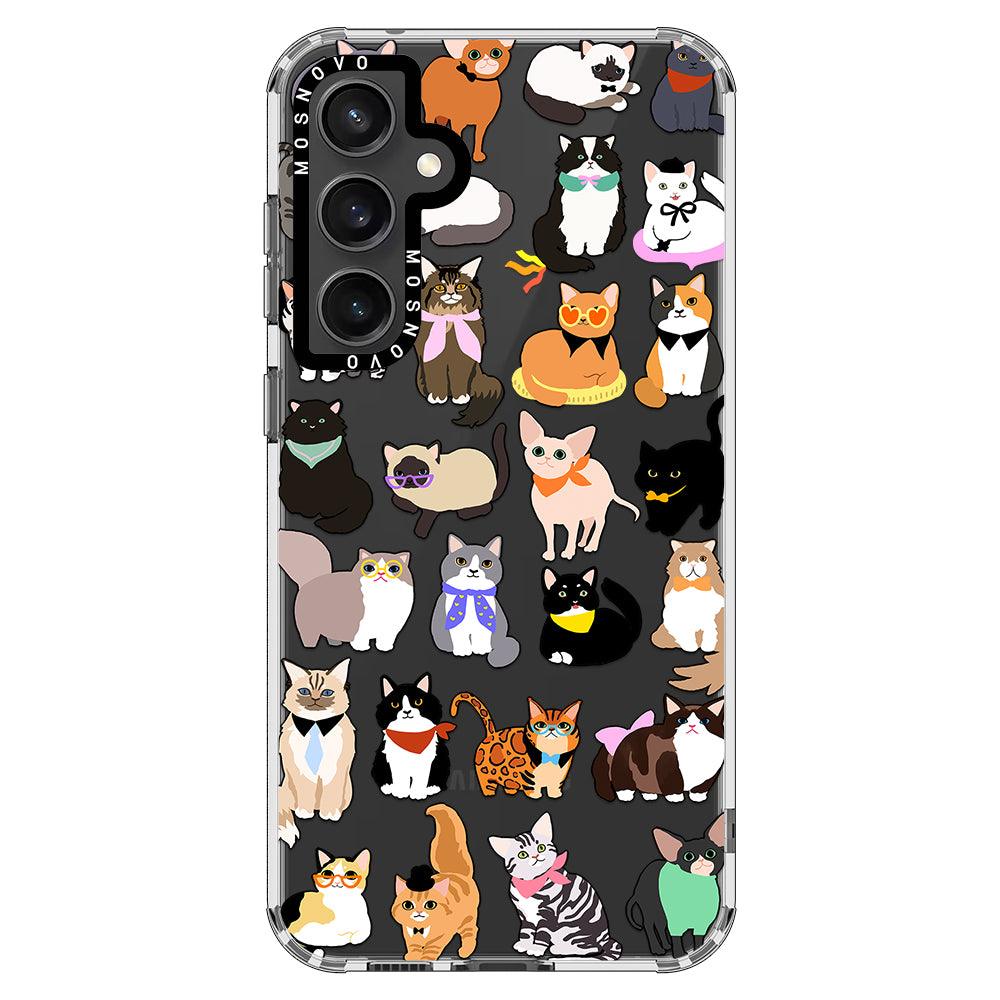 Cute Cats Phone Case - Samsung Galaxy S23 FE Case