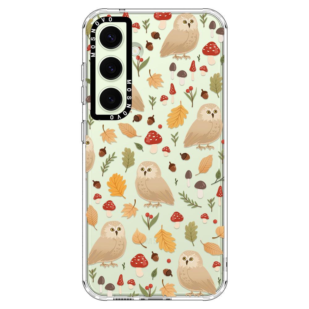 Autumn Owl Phone Case - Samsung Galaxy S24 Case - MOSNOVO