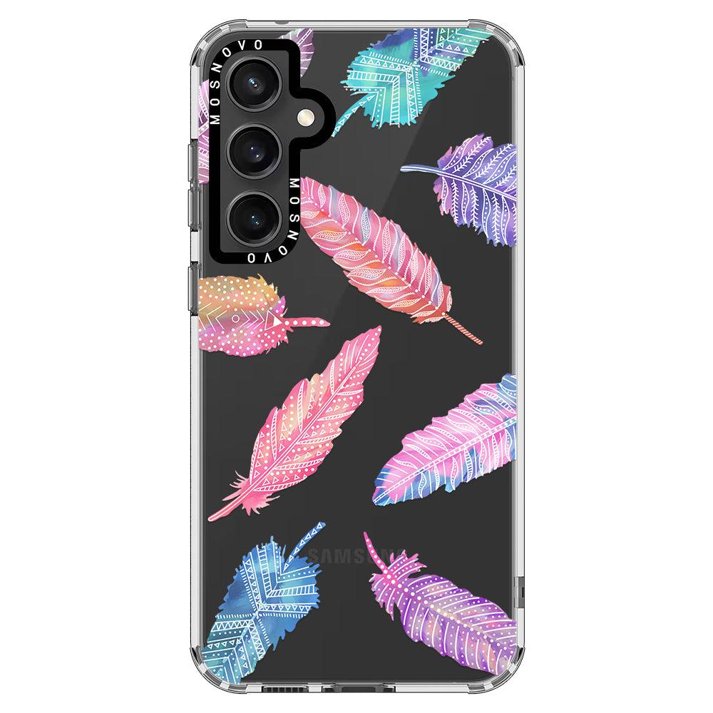 Boho Feather Phone Case - Samsung Galaxy S23 FE Case