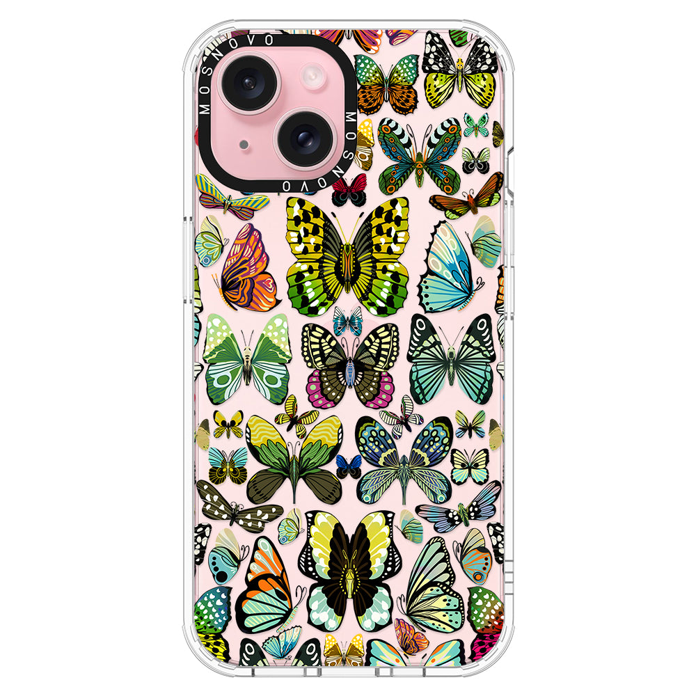 Butterflies Phone Case - iPhone 15 Plus Case - MOSNOVO