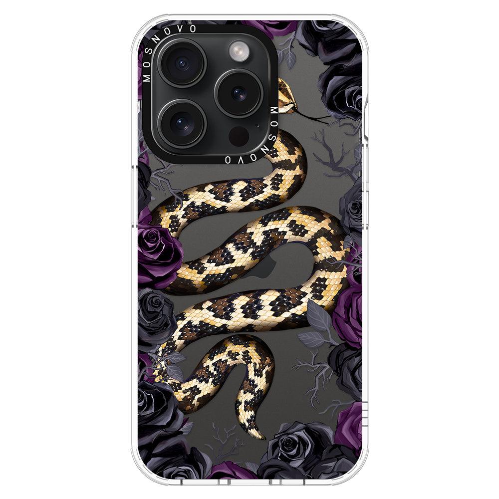 Secret Snake Garden Phone Case - iPhone 15 Pro Case - MOSNOVO