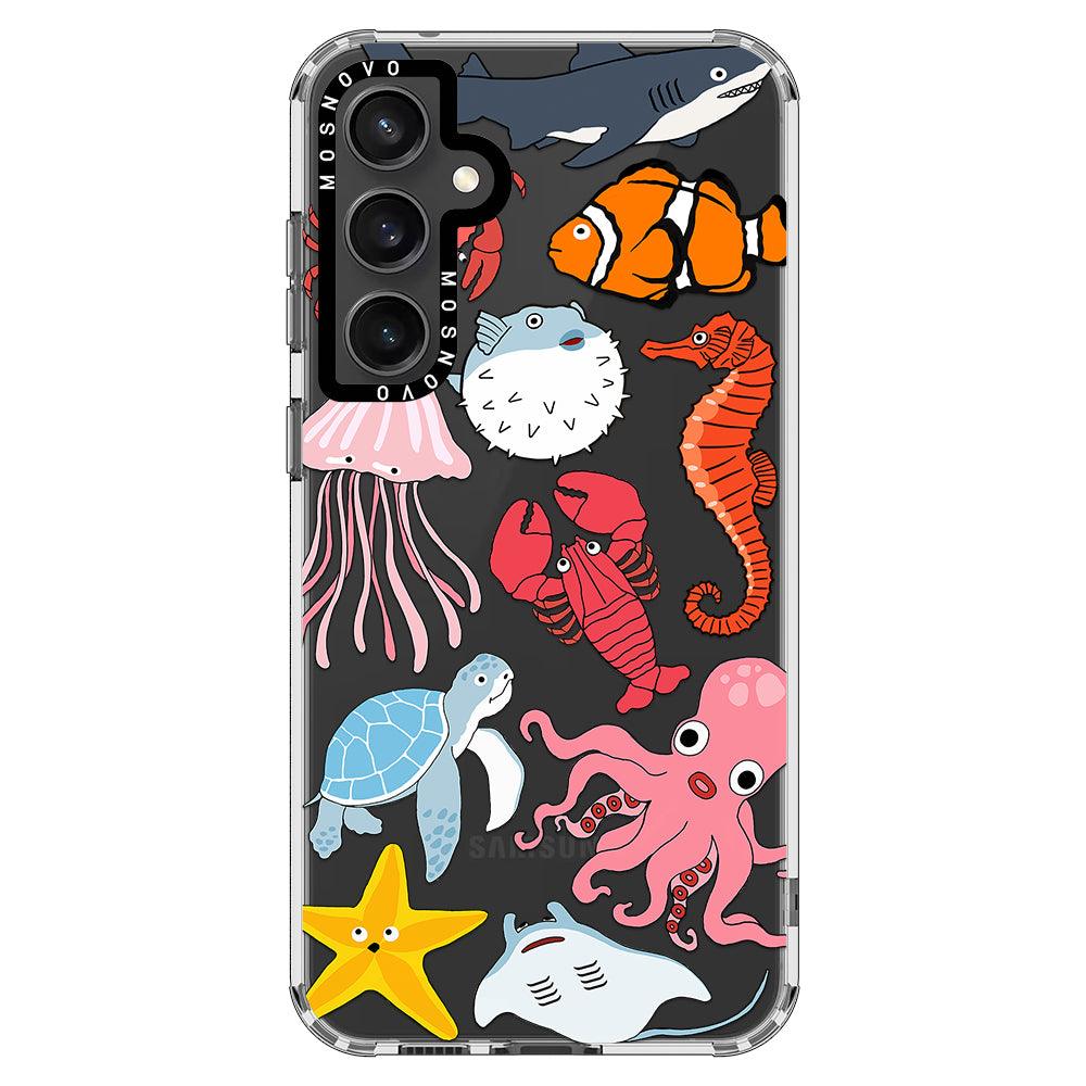 Cute Sea Animals Phone Case - Samsung Galaxy S23 FE Case