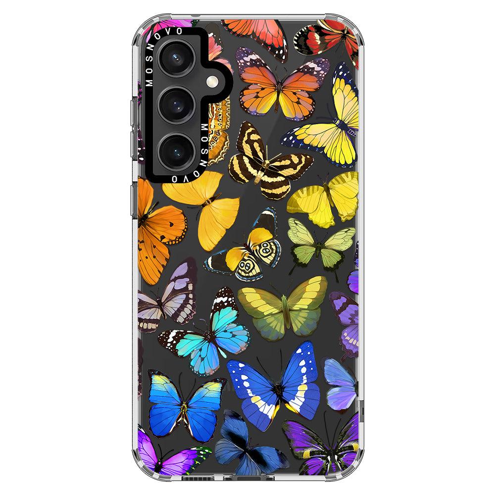 Rainbow Butterfly Phone Case - Samsung Galaxy S23 FE Case