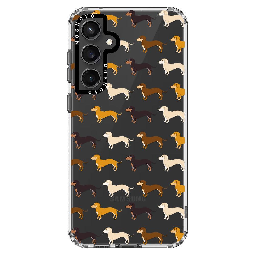 Cute Dachshund Phone Case - Samsung Galaxy S23 FE Case