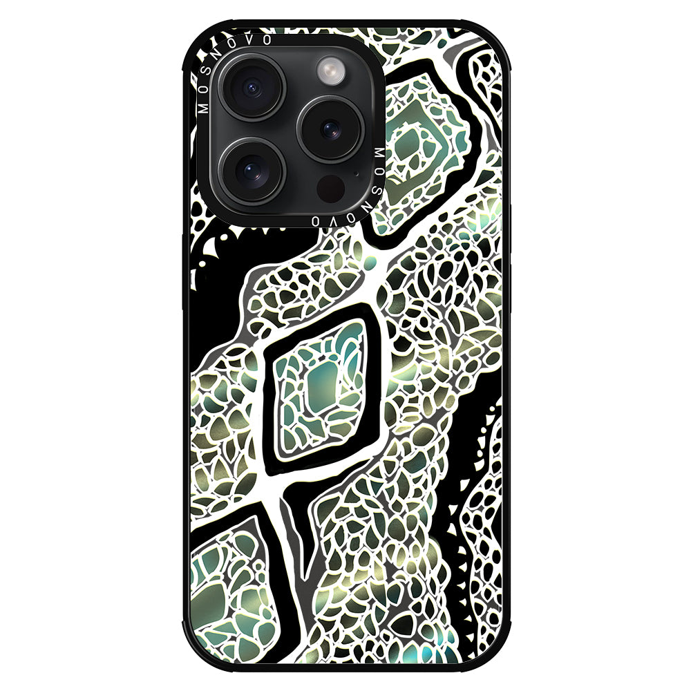 Jade Snake Phone Case - iPhone 15 Pro Case - MOSNOVO