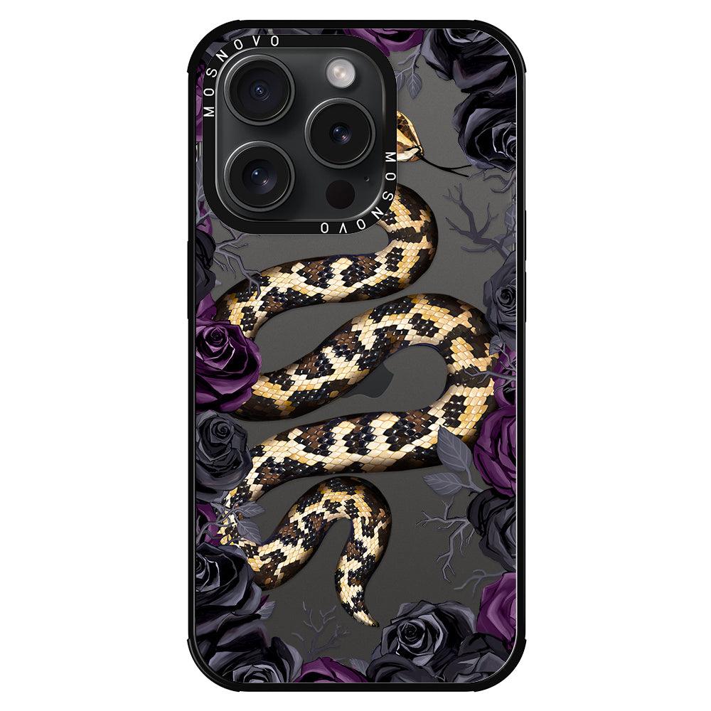 Secret Snake Garden Phone Case - iPhone 15 Pro Case - MOSNOVO