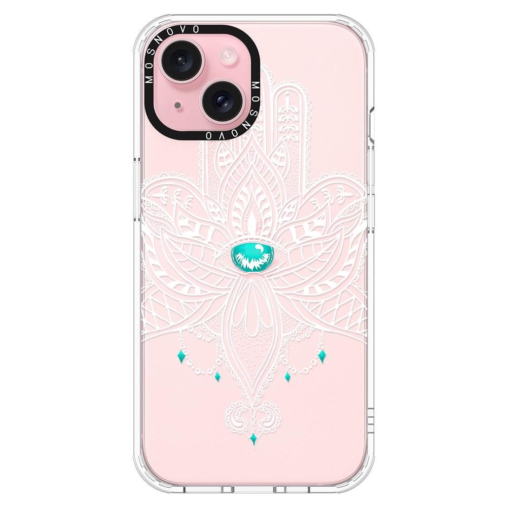 Hamsa Hand Phone Case - iPhone 15 Plus Case - MOSNOVO