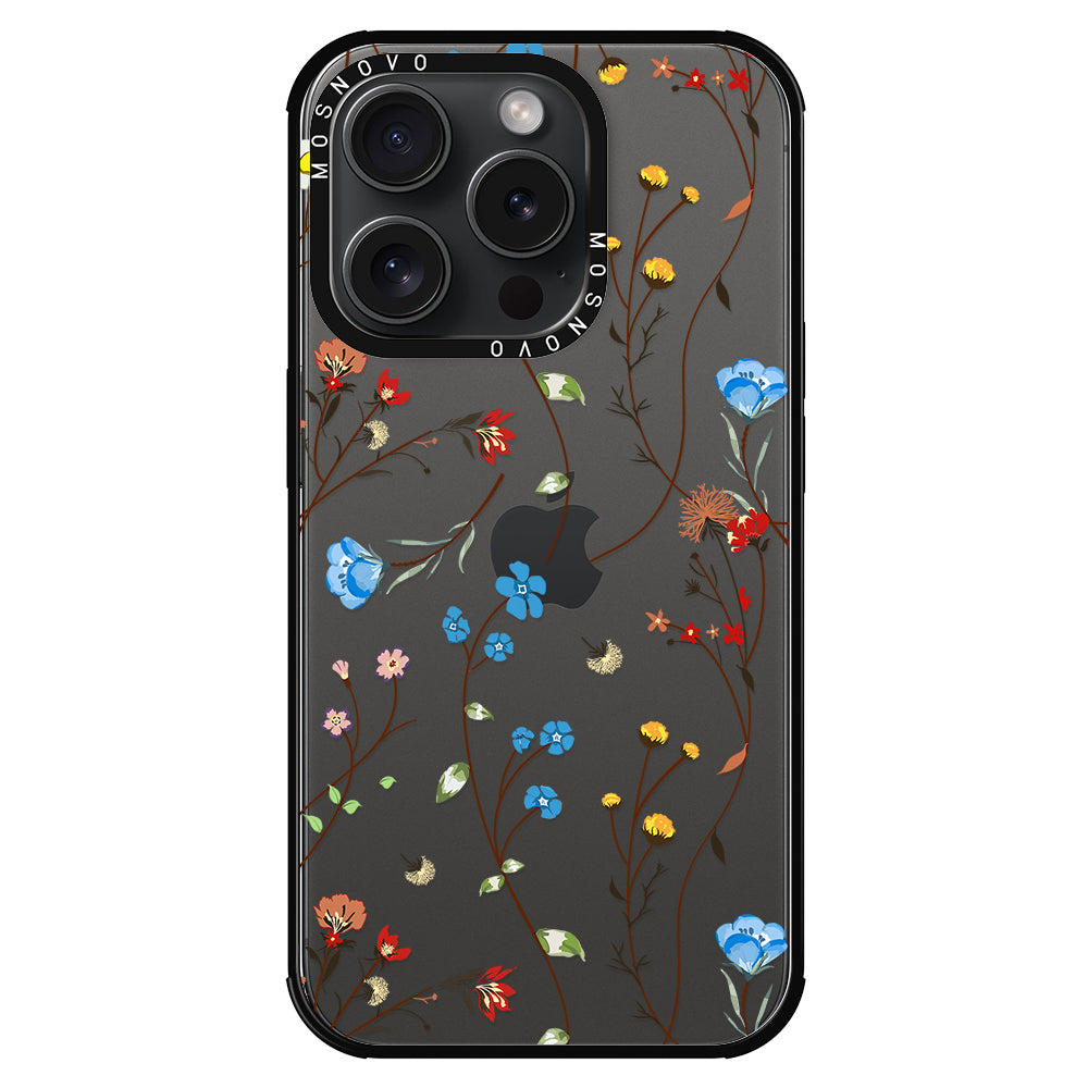 Wildflowers Phone Case - iPhone 15 Pro Case - MOSNOVO