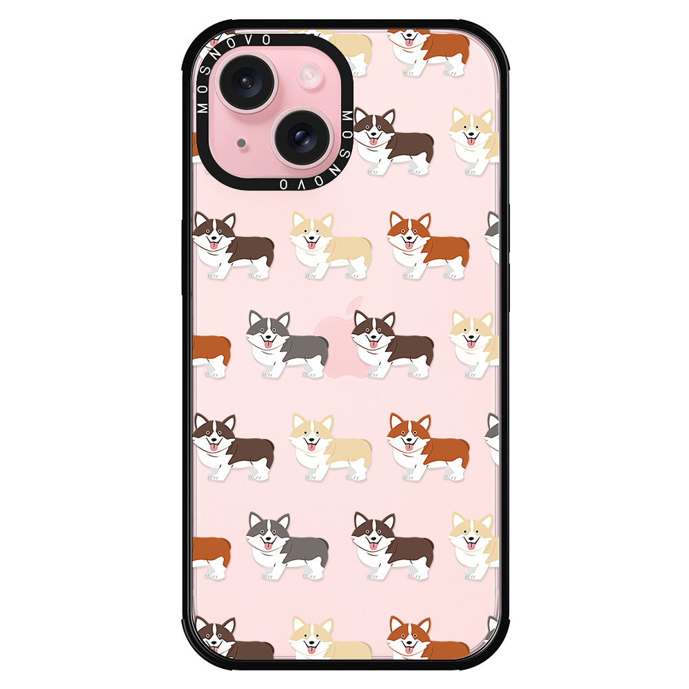 Cute Corgi Phone Case - iPhone 15 Case - MOSNOVO