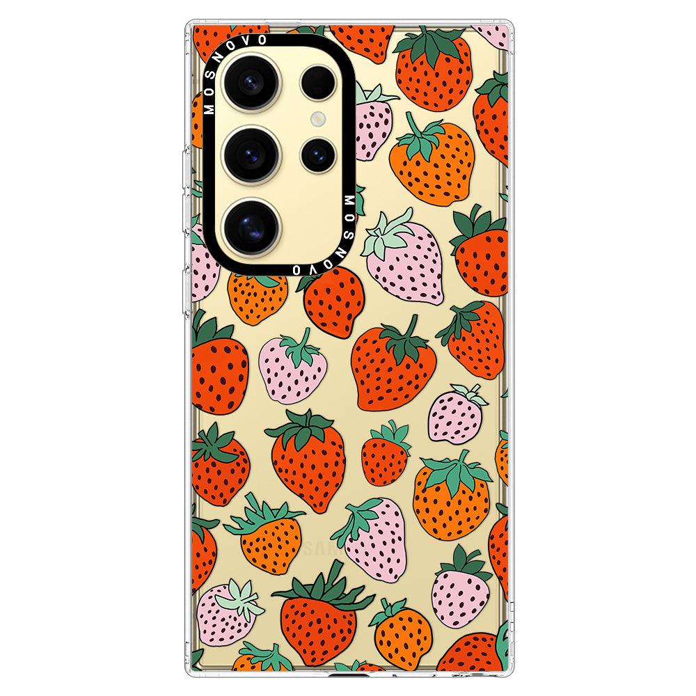 Cute Strawberry Phone Case - Samsung Galaxy S24 Ultra Case - MOSNOVO