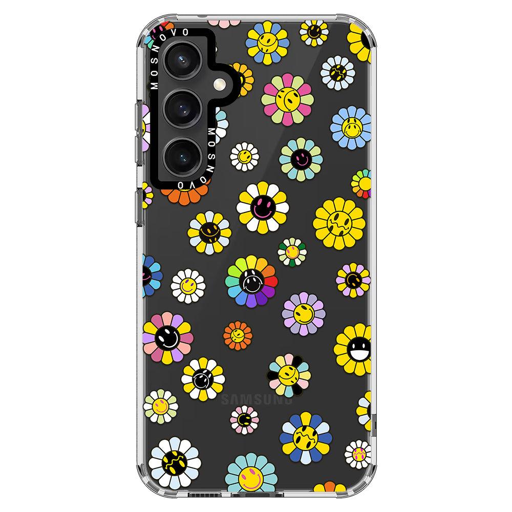 Flower Smile Face Phone Case - Samsung Galaxy S23 FE Case