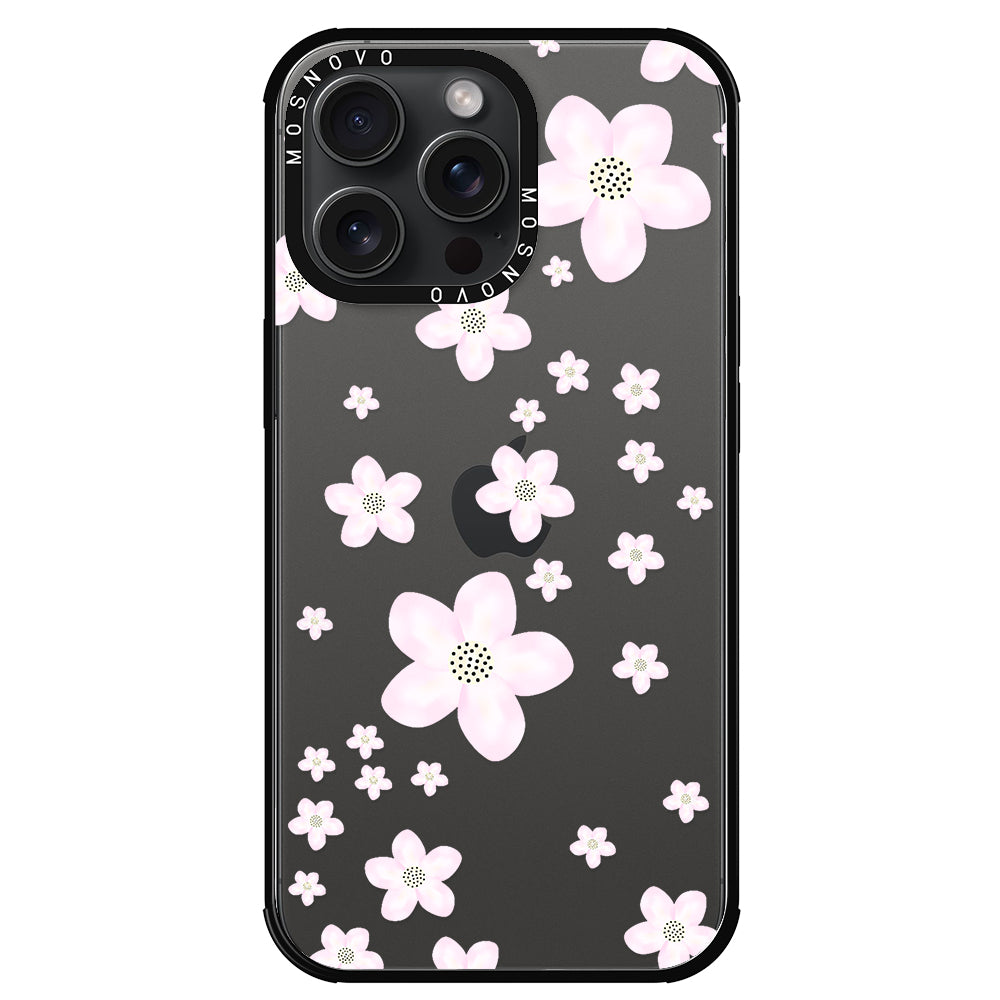 Pink Cherry Blossom Phone Case - iPhone 15 Pro Max Case - MOSNOVO