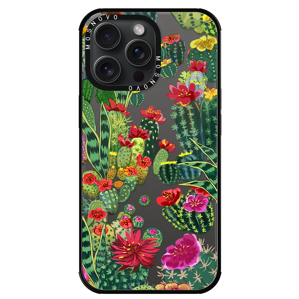 Cactus Garden Phone Case - iPhone 15 Pro Max Case - MOSNOVO