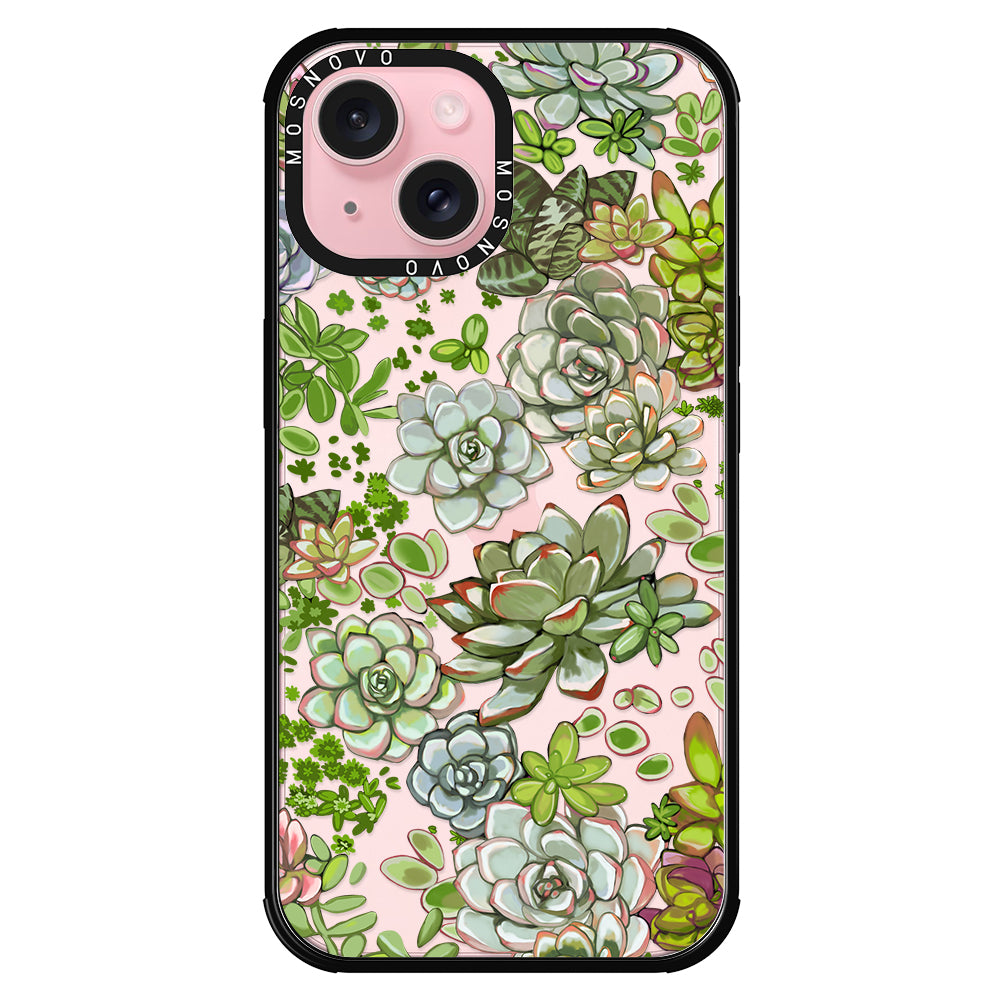 Succulent Phone Case - iPhone 15 Plus Case - MOSNOVO