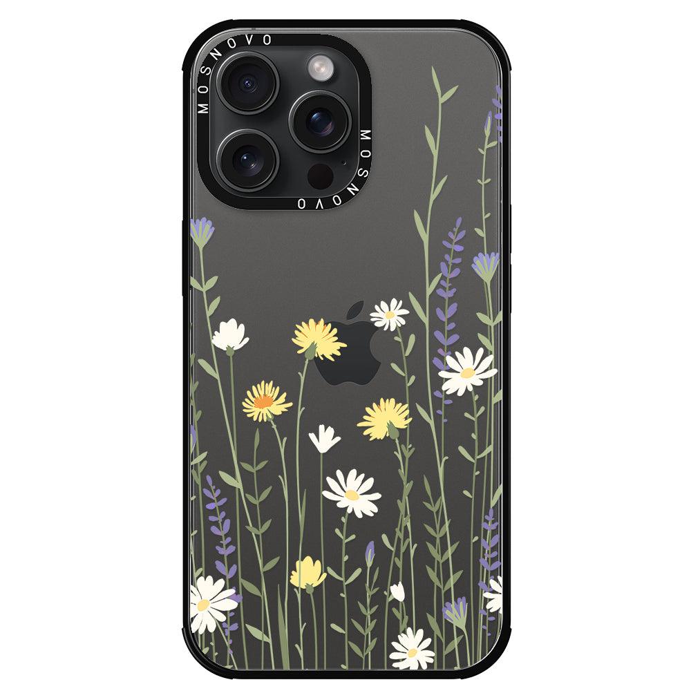 Wild Meadow Floral Phone Case - iPhone 15 Pro Max Case - MOSNOVO