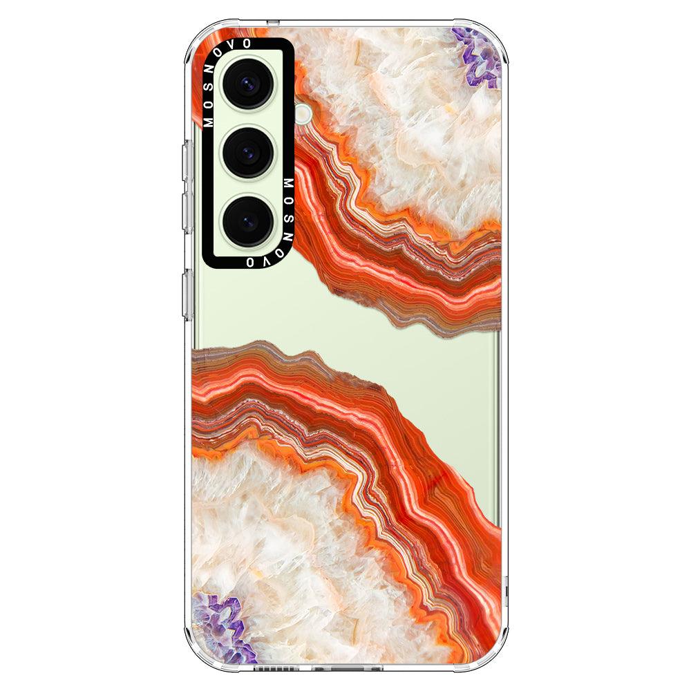 Red Agate Phone Case - Samsung Galaxy S24 Case - MOSNOVO