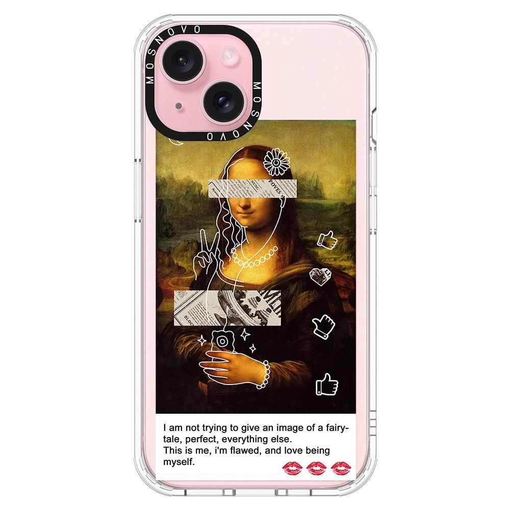 Selfie Artwork Phone Case - iPhone 15 Plus Case - MOSNOVO