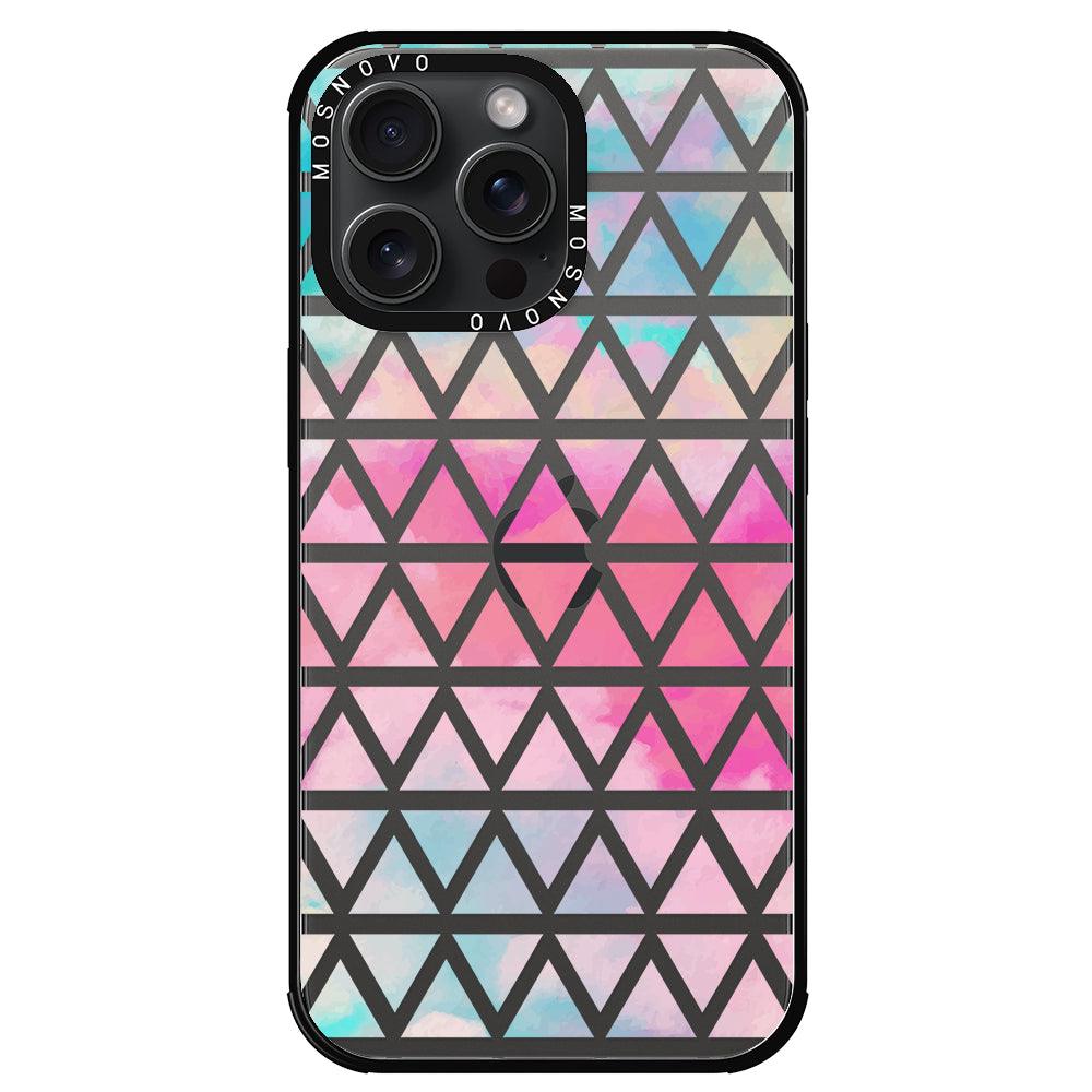 Gradient Triangles Phone Case - iPhone 15 Pro Max Case - MOSNOVO