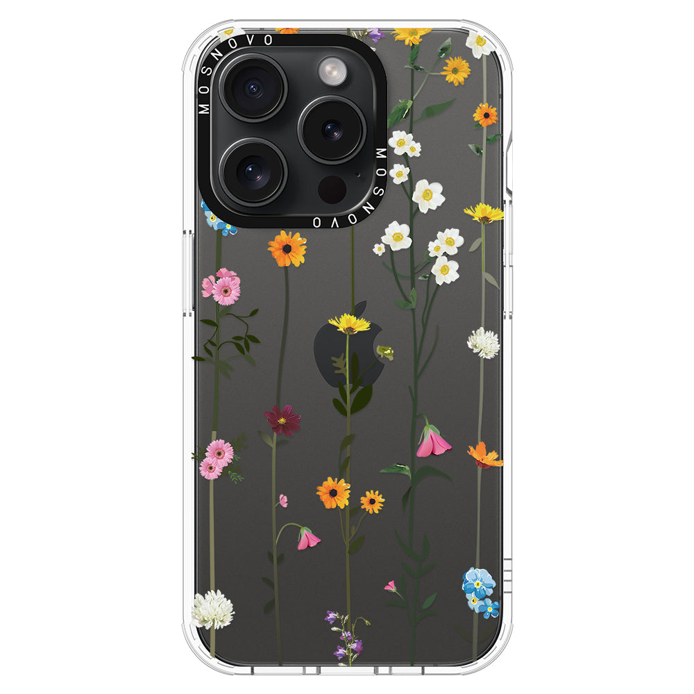 Wildflowers Phone Case - iPhone 15 Pro Case - MOSNOVO