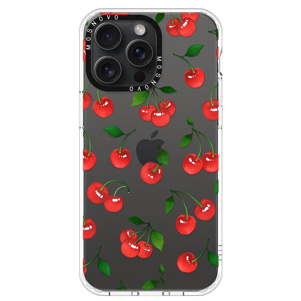 Poppy Cherry Phone Case - iPhone 15 Pro Max Case - MOSNOVO