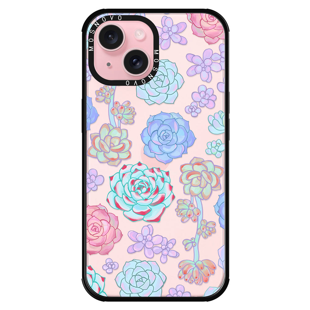 Succulents Phone Case - iPhone 15 Plus Case - MOSNOVO