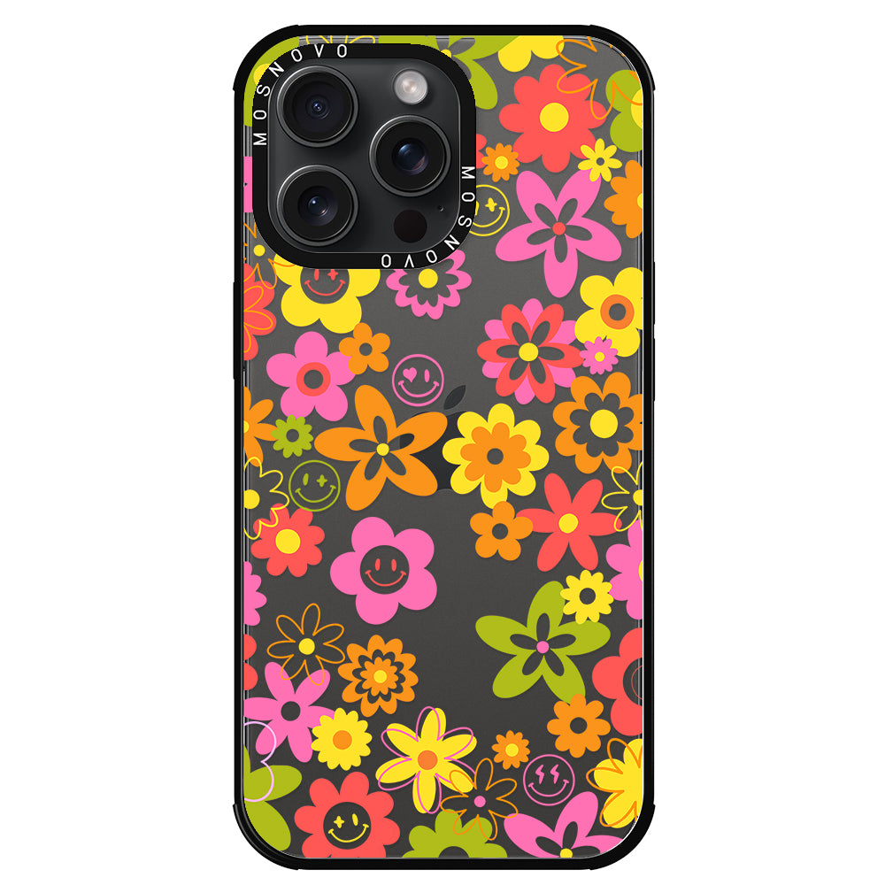 70's Groovy Floral Phone Case - iPhone 15 Pro Max Case – MOSNOVO