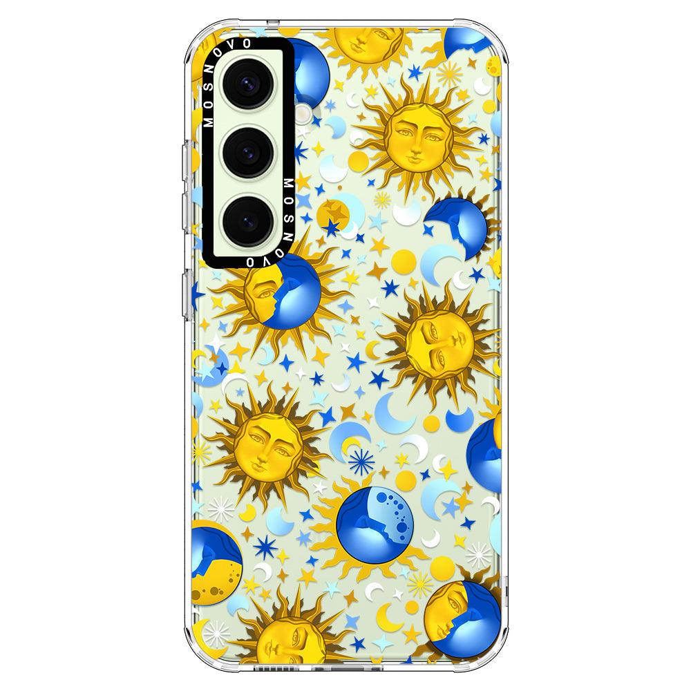 Celestial Sun Moon Phone Case - Samsung Galaxy S24 Case - MOSNOVO