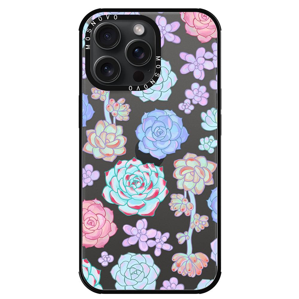 Succulents Phone Case - iPhone 15 Pro Max Case - MOSNOVO