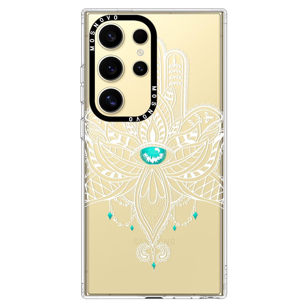 Hamsa Hand Phone Case - Samsung Galaxy S24 Ultra Case - MOSNOVO