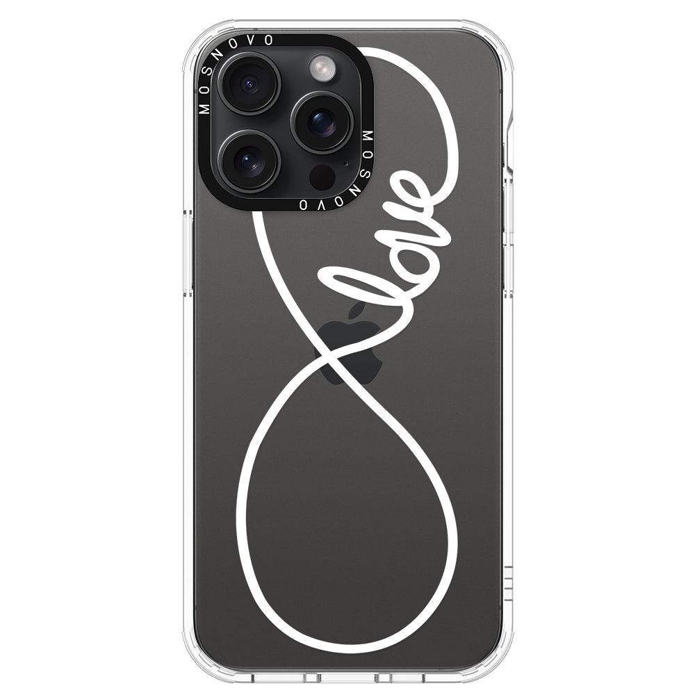 Infinity Love Phone Case - iPhone 15 Pro Max Case - MOSNOVO