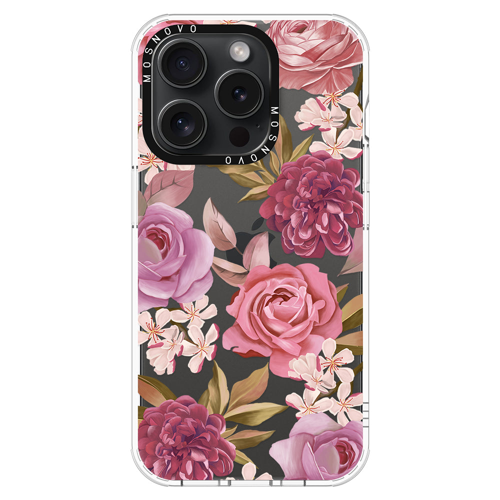 Blossom Flowe Floral Phone Case - iPhone 15 Pro Case - MOSNOVO