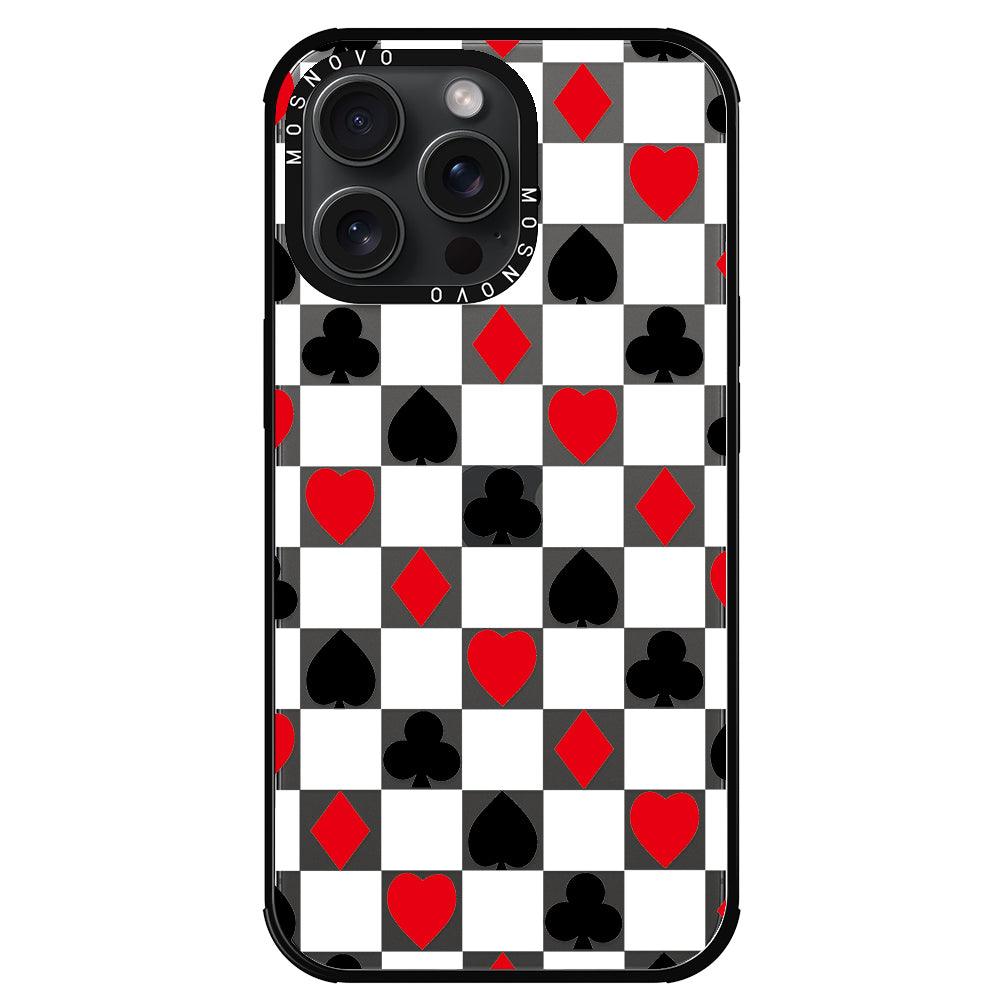 Checker Poker Phone Case - iPhone 15 Pro Max Case - MOSNOVO