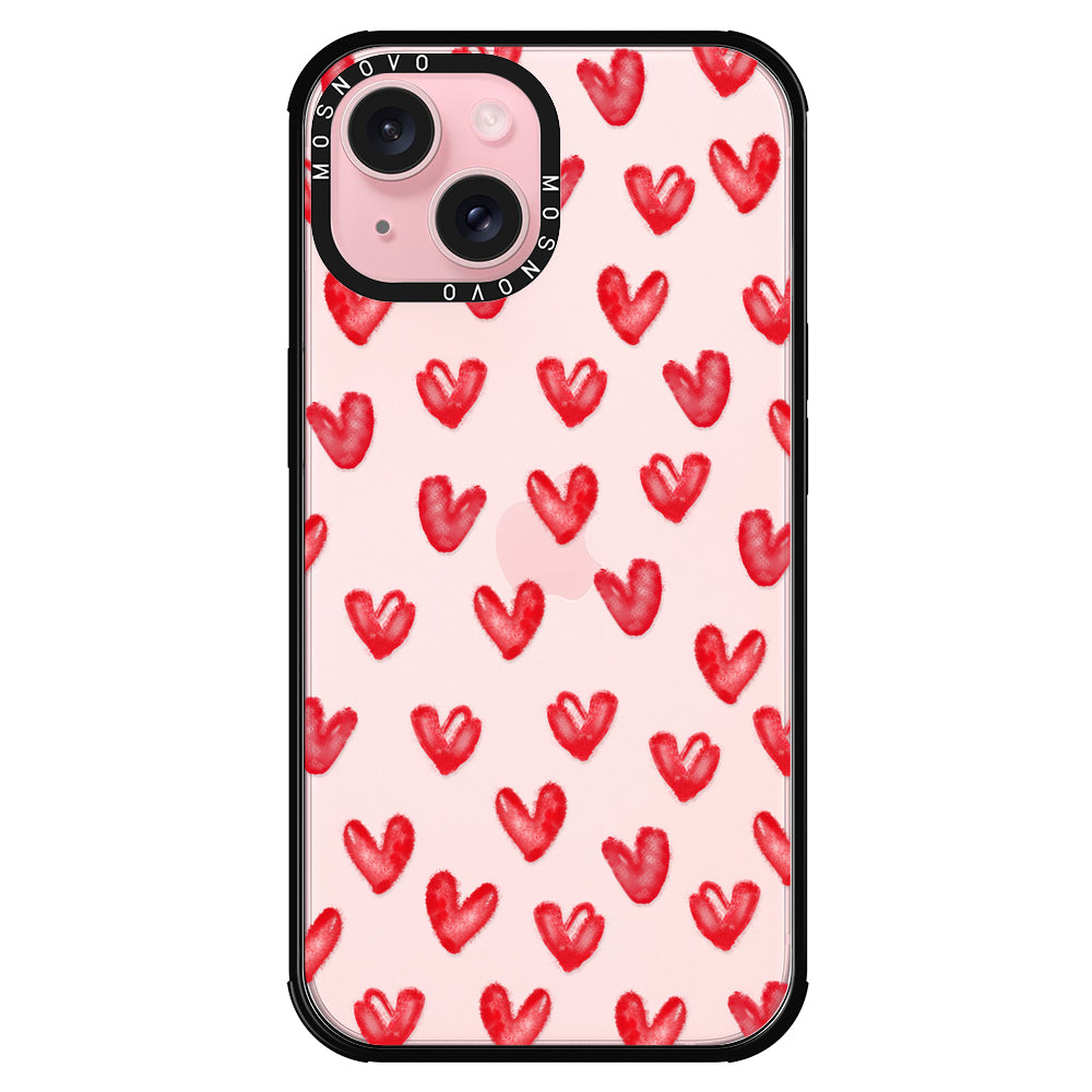 Cute Little Hearts Phone Case - iPhone 15 Plus Case - MOSNOVO