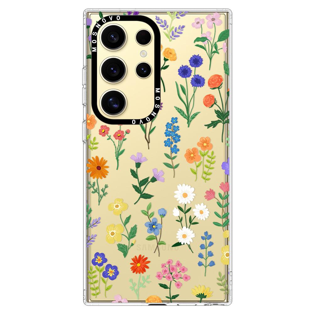 Botanical Floral Phone Case - Samsung Galaxy S24 Ultra Case - MOSNOVO