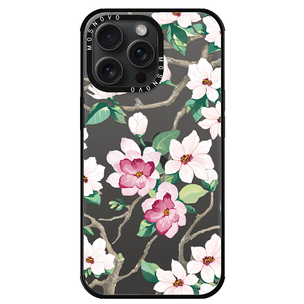 Magnolia Phone Case - iPhone 15 Pro Max Case - MOSNOVO