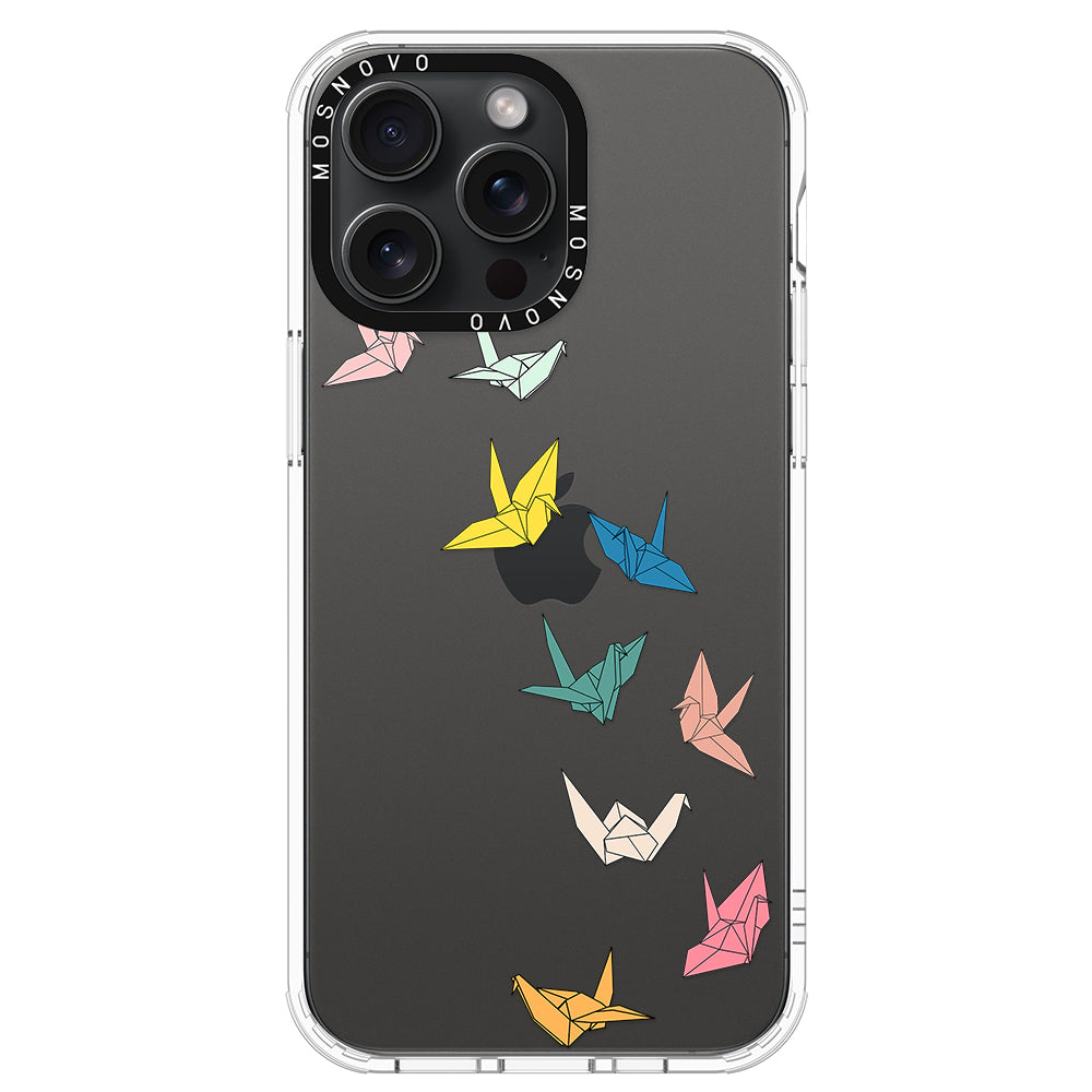 Paper Crane Phone Case - iPhone 15 Pro Max Case - MOSNOVO