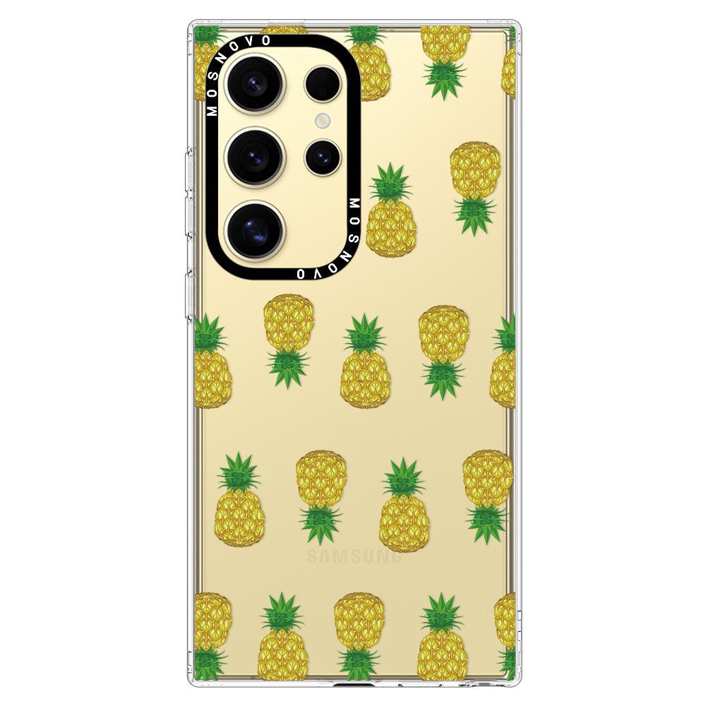 Cute Hawaiian Pineapple Phone Case - Samsung Galaxy S24 Ultra Case - MOSNOVO