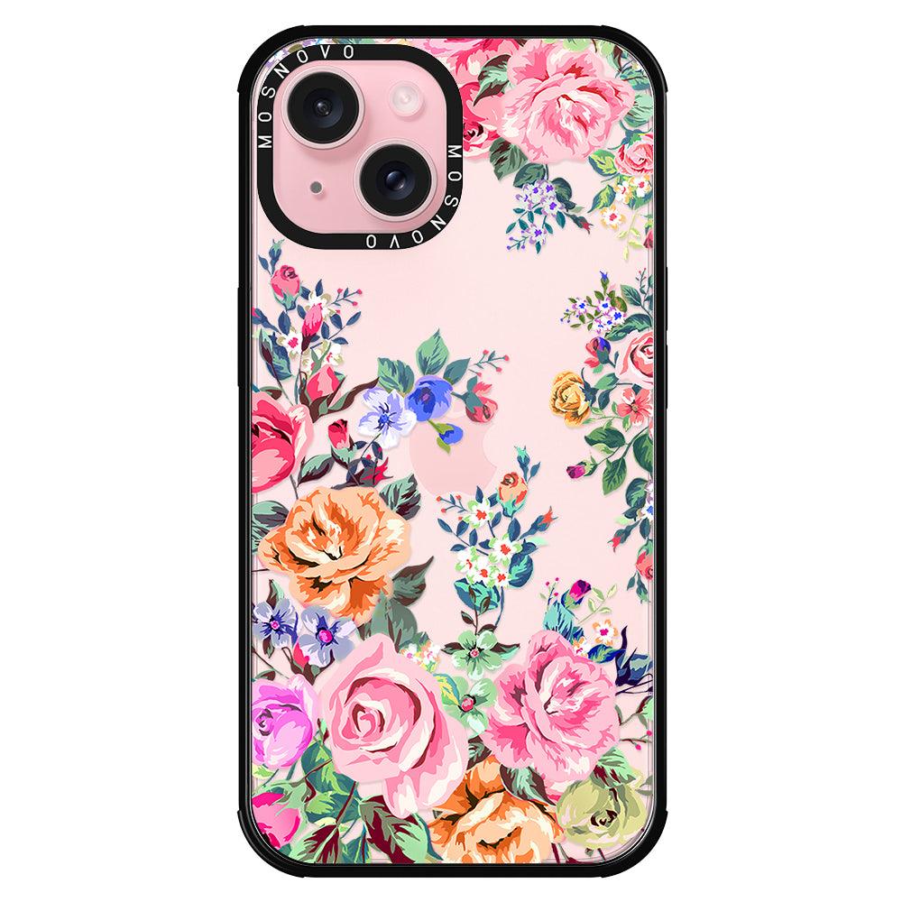 Flower Garden Phone Case - iPhone 15 Case - MOSNOVO