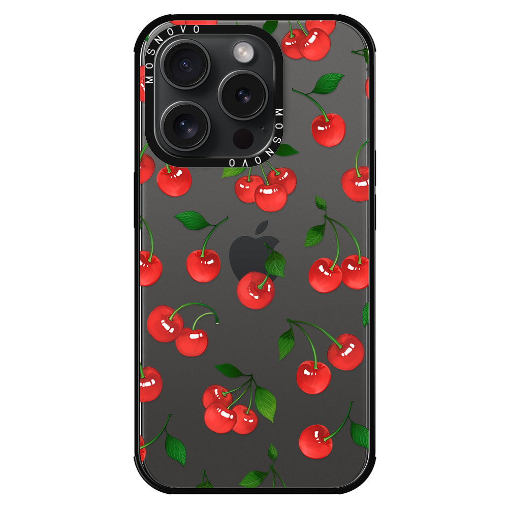 Poppy Cherry Phone Case - iPhone 15 Pro Case - MOSNOVO