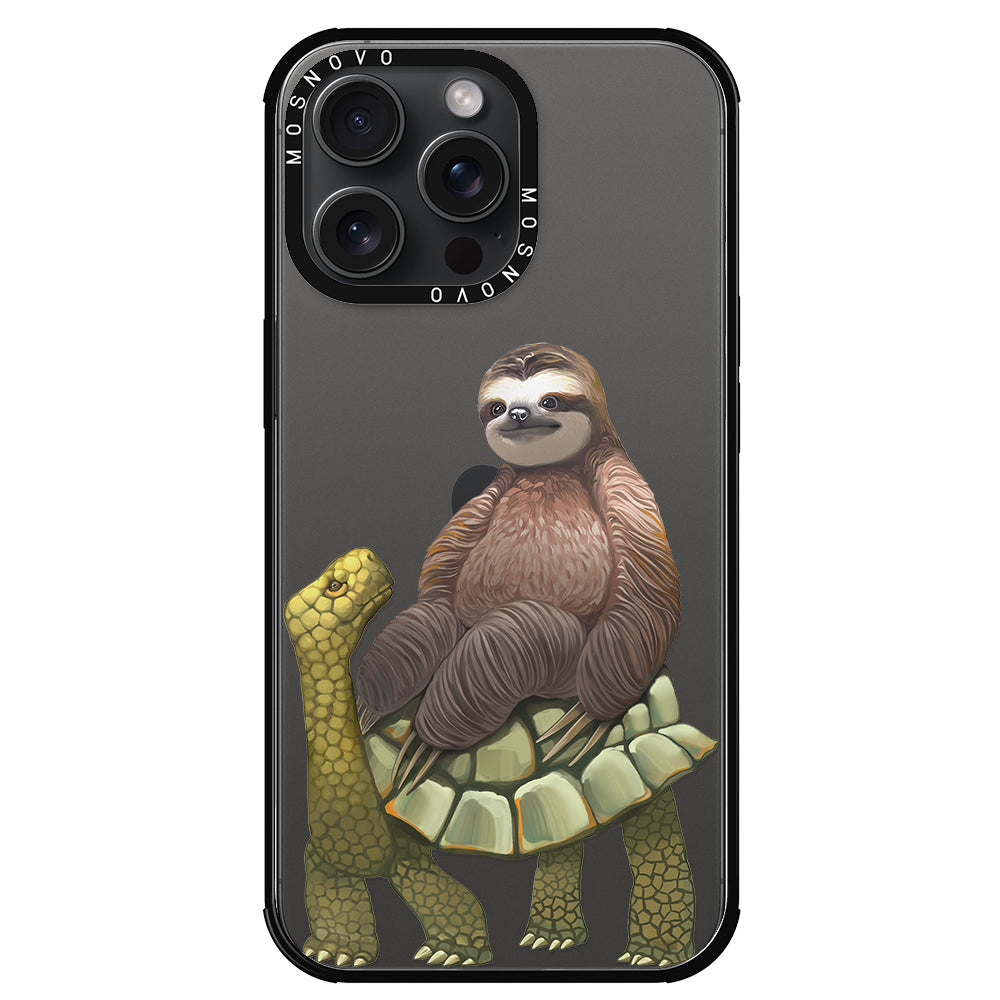 Sloth Turtle Phone Case - iPhone 15 Pro Max Case - MOSNOVO