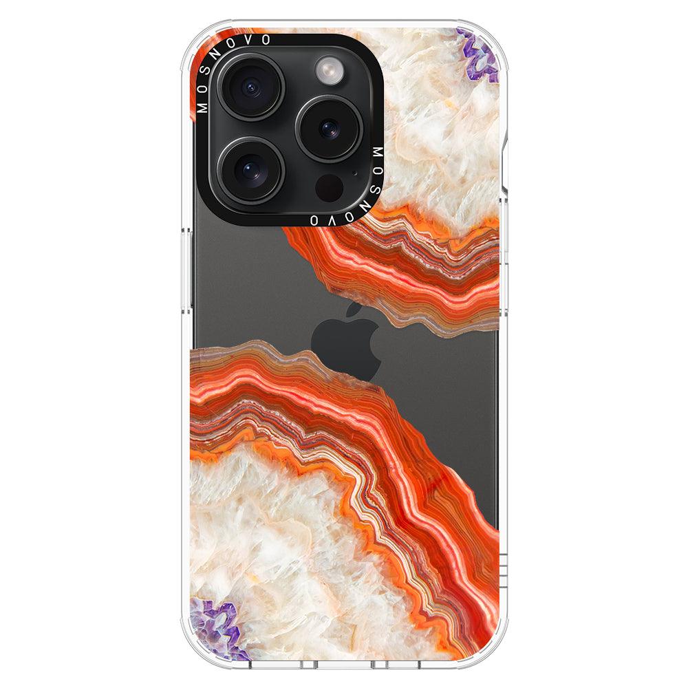 Agate Red Phone Case - iPhone 15 Pro Case - MOSNOVO