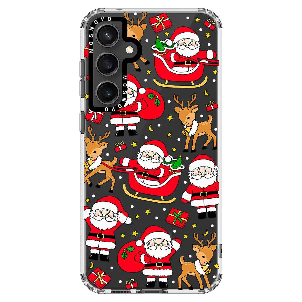 Cute Santa Claus Deer Phone Case - Samsung Galaxy S23 FE Case