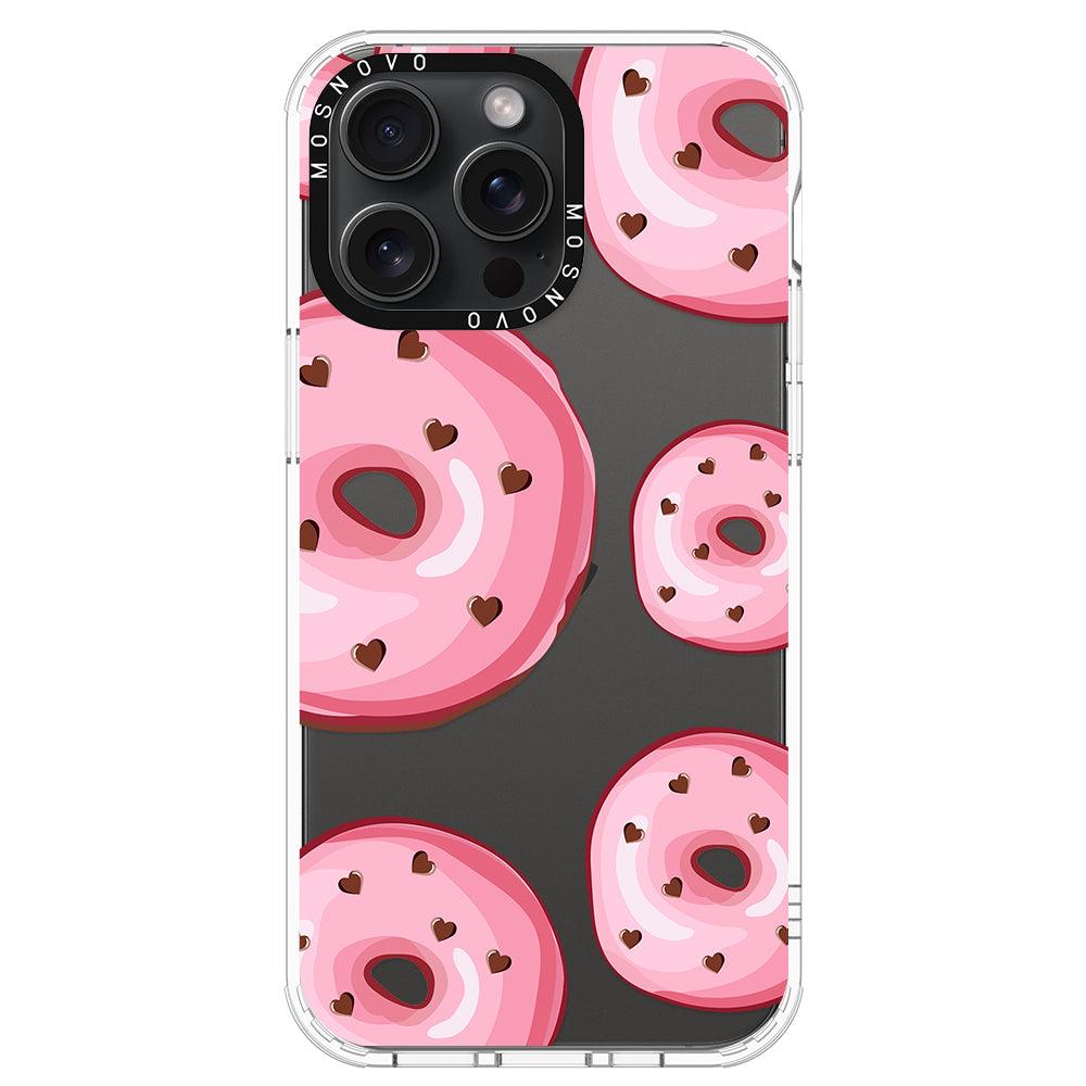 Pink Donuts Phone Case - iPhone 15 Pro Max Case - MOSNOVO