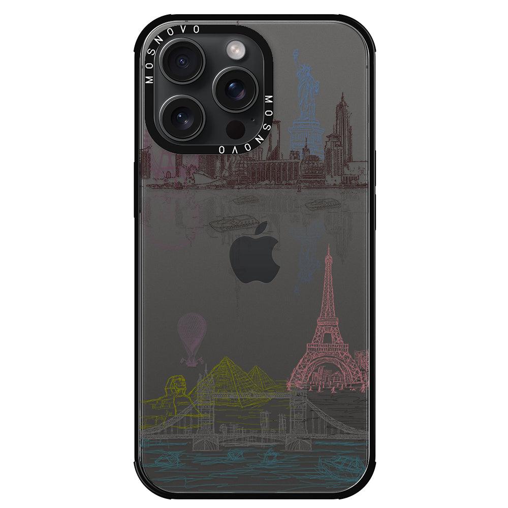 The World City Phone Case - iPhone 15 Pro Max Case - MOSNOVO