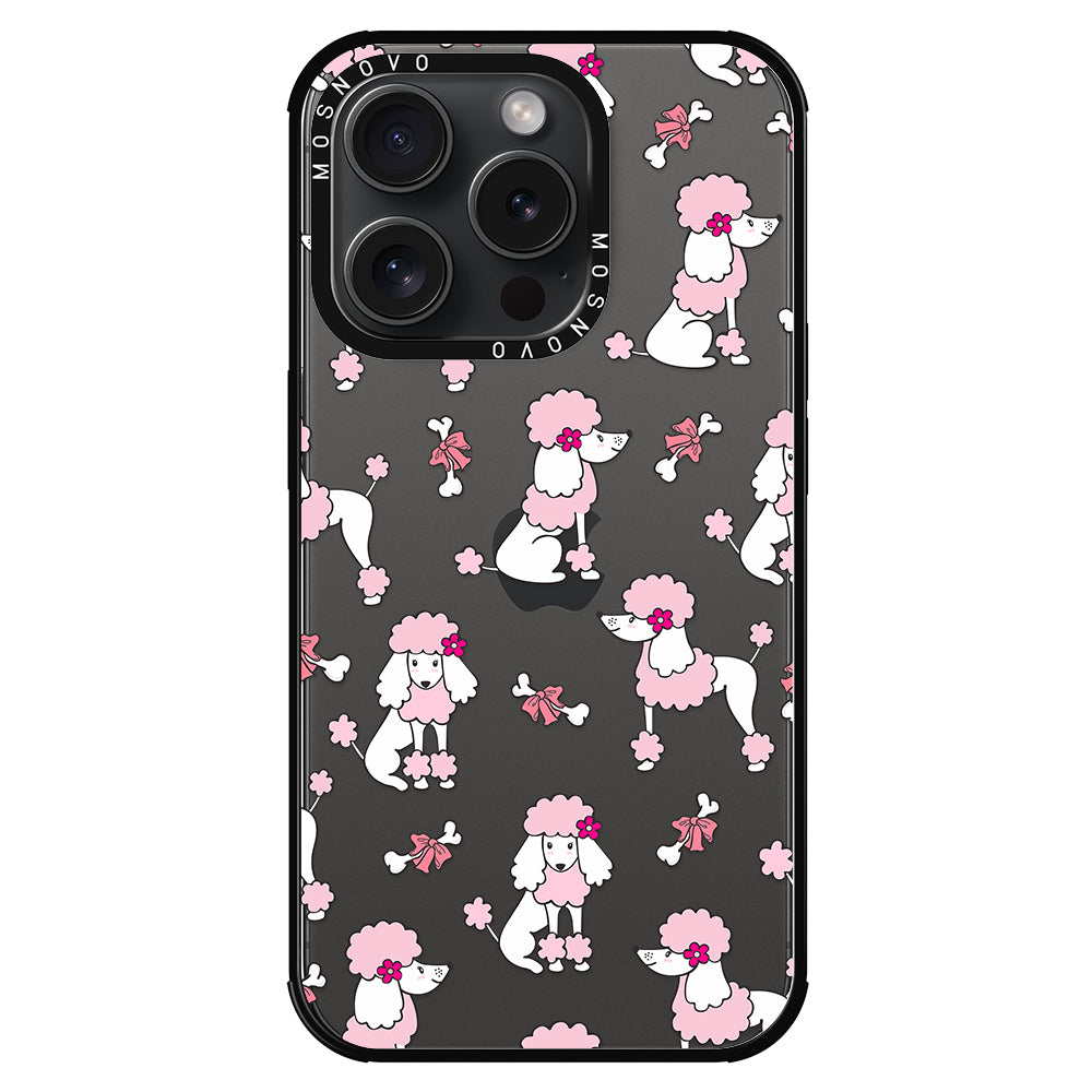 Cute Poodle Phone Case - iPhone 15 Pro Case - MOSNOVO