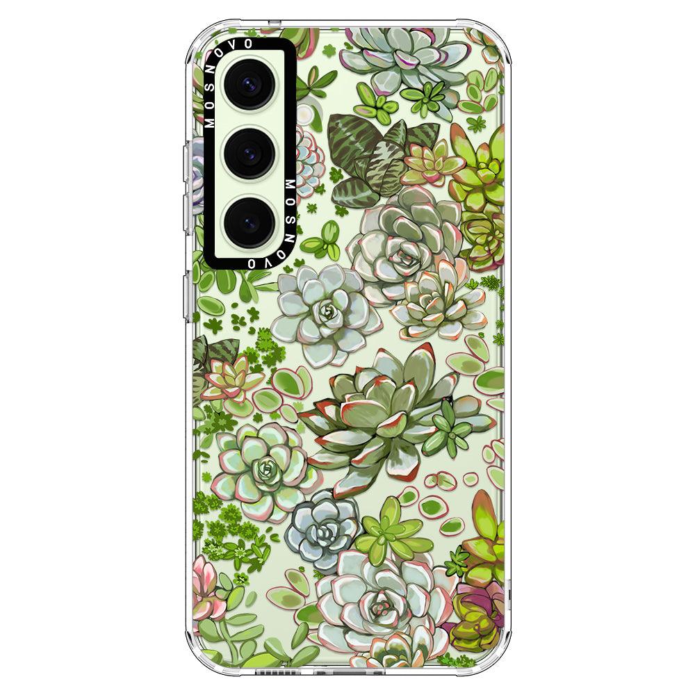 Succulents Phone Case - Samsung Galaxy S24 Plus Case - MOSNOVO