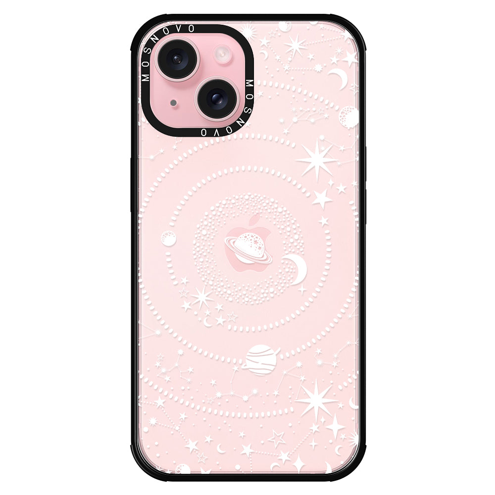 White Galaxy Phone Case - iPhone 15 Case - MOSNOVO