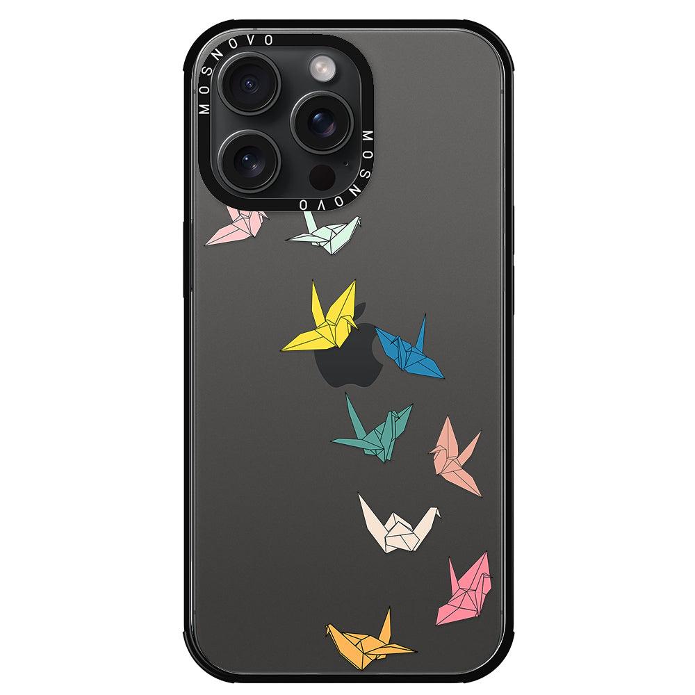 Paper Crane Phone Case - iPhone 15 Pro Max Case - MOSNOVO