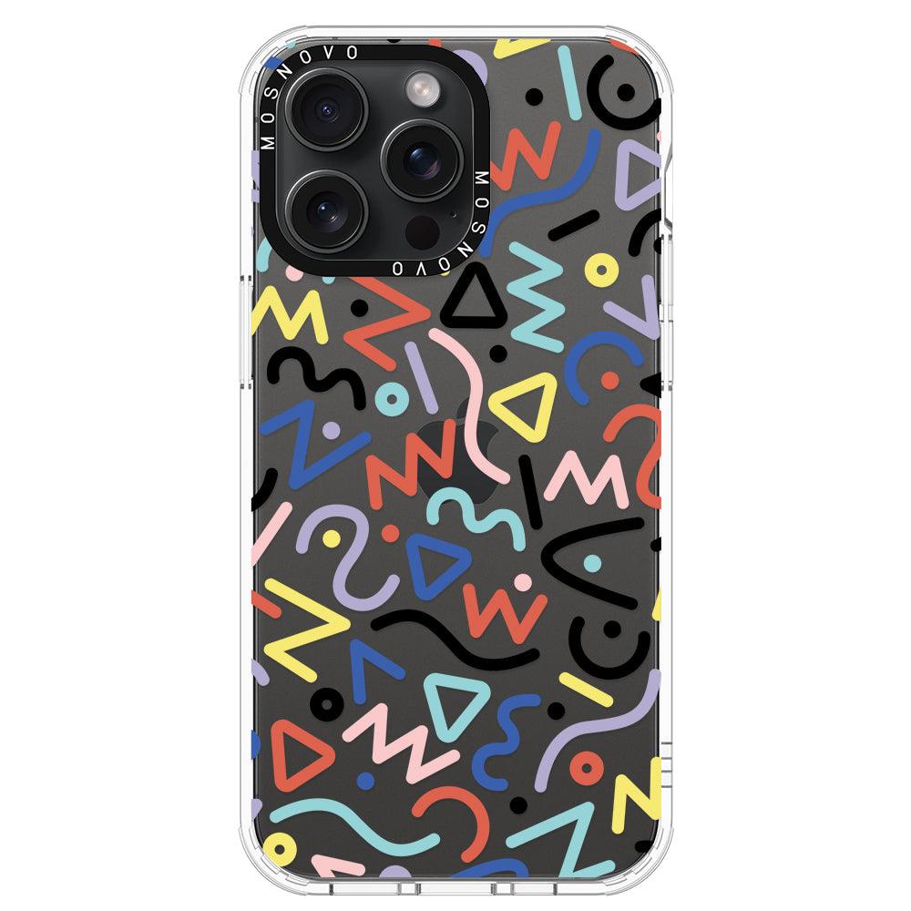 Doodle Art Phone Case - iPhone 15 Pro Max Case - MOSNOVO